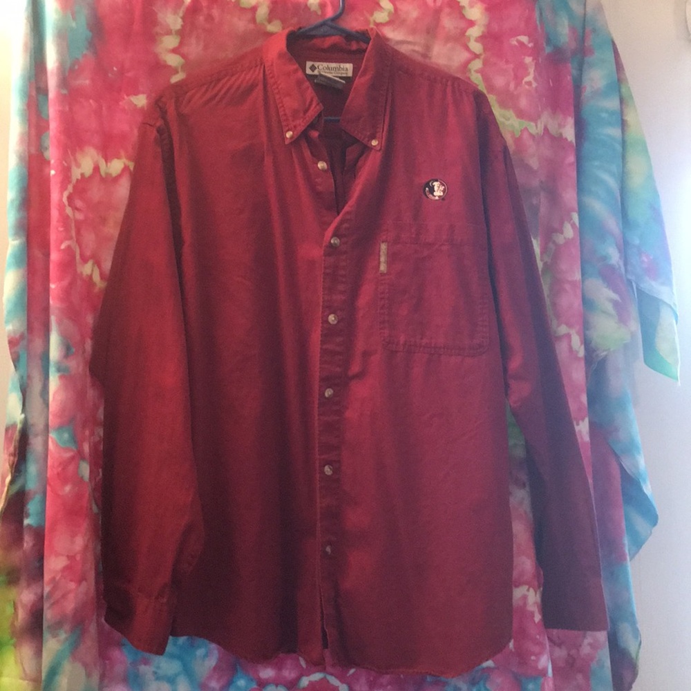 Button up Columbia casual dress shirt